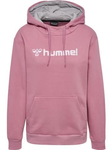 Hummel Sportshirt "Hmlmover Cotton Hoodie Woman" in Lila