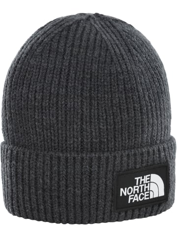 The North Face Beanie Logo Box Cuffed in tnf medium grey heather
