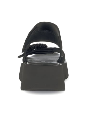 Gabor Plateau Sandaletten in Schwarz