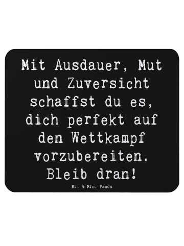 Mr. & Mrs. Panda Mauspad Spruch Wettkampfvorbereitung meistern m... in Schwarz