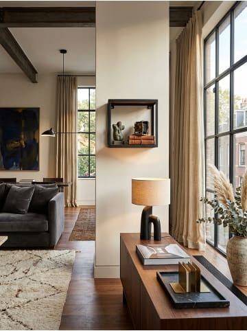 KADIMA DESIGN Wandregal PURI Sheesham Massivholz, Bücherregal Hängend