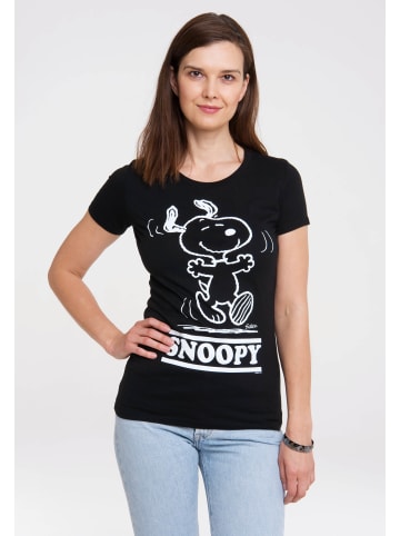 Logoshirt T-Shirt Snoopy - Happy in schwarz