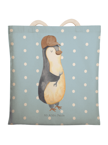 Mr. & Mrs. Panda Tasche Wenn Papa es nicht reparieren kann, sind... in Blau Pastell