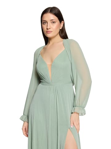 Vera Mont Bolero-Jacke mit gekräuseltem Ausschnitt in Foggy Green