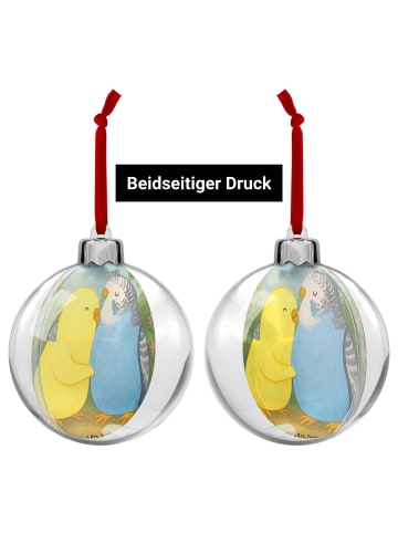 Mr. & Mrs. Panda Christbaumkugel Wellensittich Liebe Design ohne... in Weiß