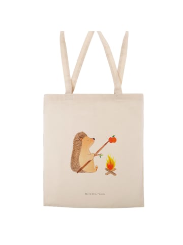 Mr. & Mrs. Panda Tote Bag Igel Grillen ohne Spruch in Creme