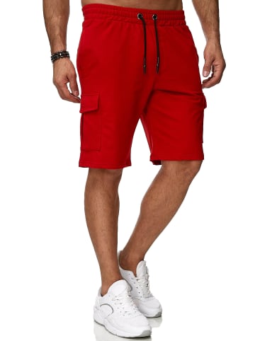 RESLAD Shorts Cargo Sweathose in rot