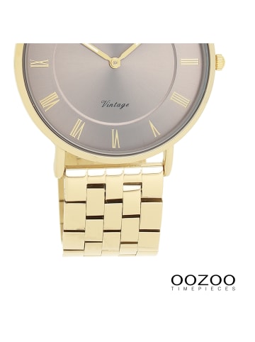 Oozoo Analog-Armbanduhr OOZOO Vintage Series gold mittel (ca. 36mm)