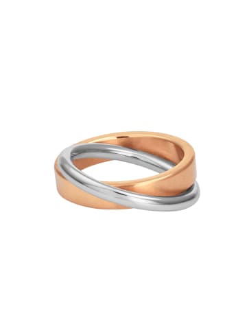 Steel_Art Fingerring Duplex goldfarben in Rosegoldfarben