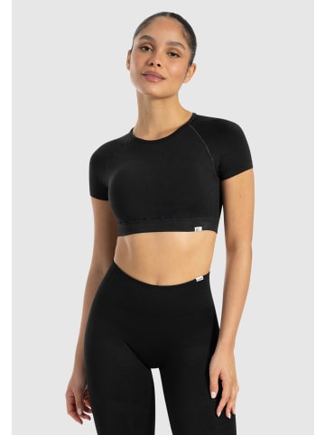 SMILODOX Crop Shirt Soheli in Schwarz