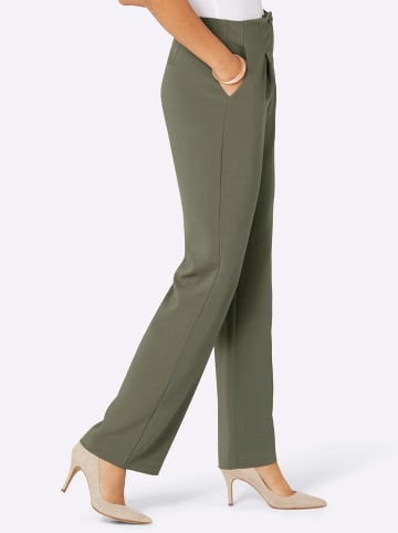 creation L Bundfaltenhose in khaki