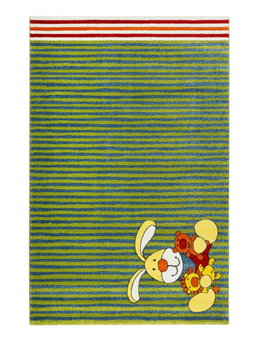 Sigikid Kinderteppich Semmel Bunny in grün blau