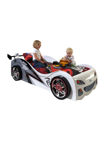 58 aufm Kessel AUTOBETT Kaliya 240x65x111 aus MDF in Weiß