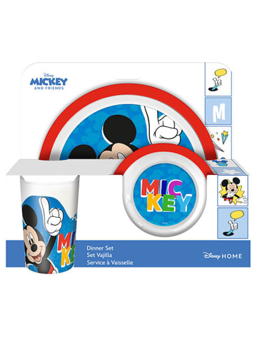 Kids Licensing Disney Mickey Mouse Geschirrset Teller Schüssel Becher 3 Jahre