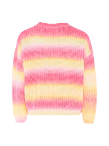 Albee Women Sweater in Rosa Gelb Mehrfarbig