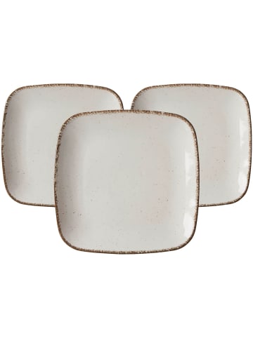 3er Set Speiseteller Casa in Beige ø 27 cm