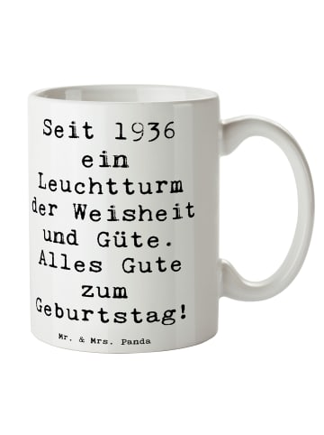 Mr. & Mrs. Panda Tasse Spruch 1936 Geburtstag mit Spruch in Weiß