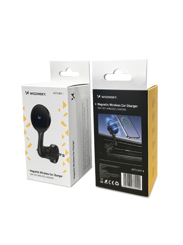 Wozinsky WCT5-6S4Y Magnet Autohalterung 15W Schwarz