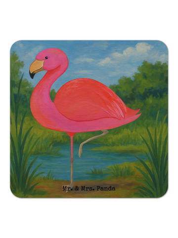 Mr. & Mrs. Panda Tassenuntersetzer Flamingo Classic Design ohne ... in Weiß