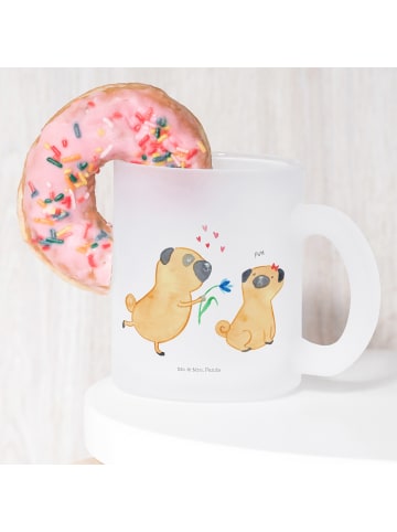 Mr. & Mrs. Panda Kaffeetasse Mops Verliebt ohne Spruch in Transparent