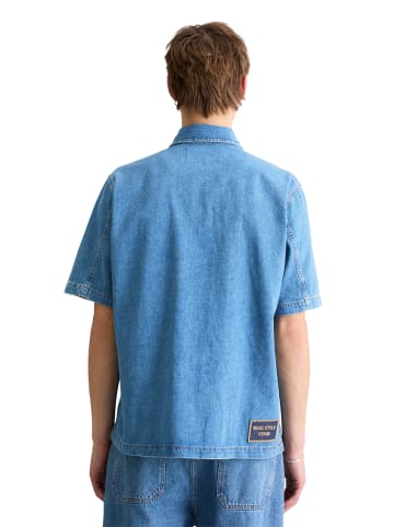 Marc O'Polo DENIM Kurzarm-Jeanshemd regular in Medium Blue