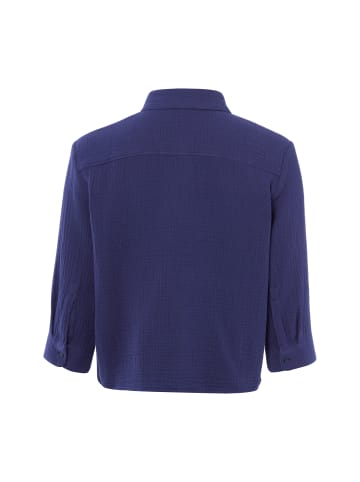 Marie Lund Hemdbluse in marine