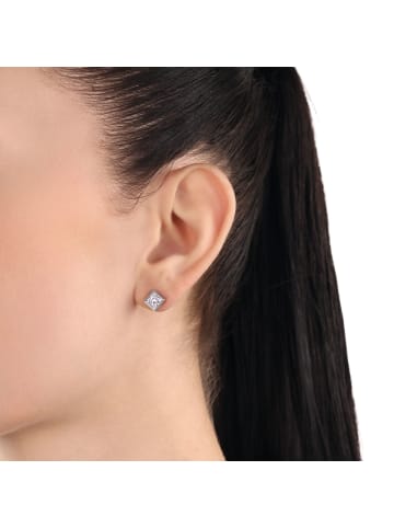 Amor Ohrstecker Silber 925, rhodiniert in Silber