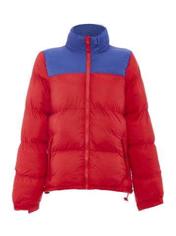 Fumo Wattierte Steppjacke in Rot Kobalt