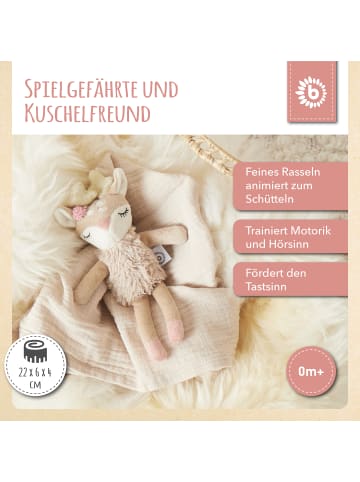 Bieco Spielwaren Greifling  mit Rassel Reh  - ab Geburt in Beige