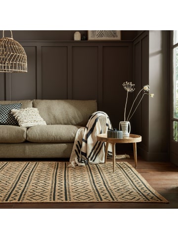 KADIMA DESIGN Nachhaltiger Jute-Teppich mit geometrischem Muster