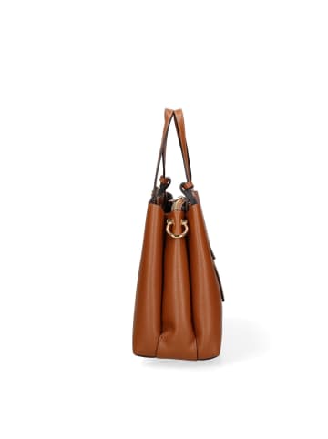 Gave Lux Handbag in DARK COGNAC