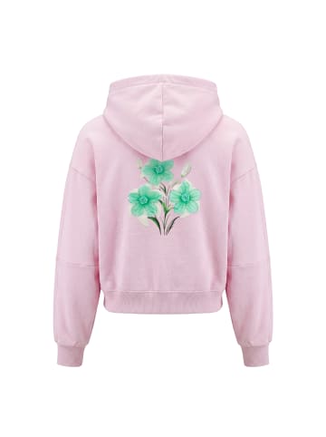 IZIA Women Hoodie in Light Rose