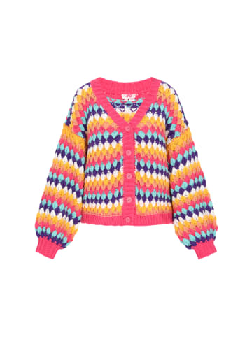 myMo Cardigan in pink multicolor