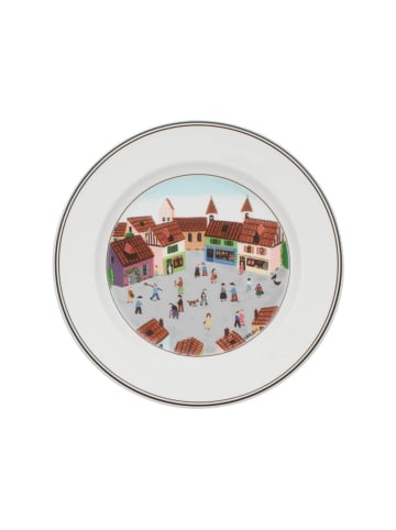 Villeroy & Boch Speiseteller Dorf Design Naif in ø 27 cm in bunt