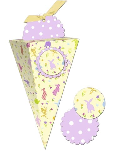 Buntpapierfabrik Ludwig Bähr Geschenkbox Chiara 7,5x20x7,5cm Packung mit 5 Stück Motiv: 02