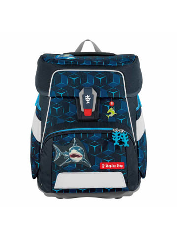 Step by Step Grundschulranzen-Set SPACE SHINE Shark Dexter in Blau