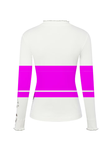 MARC CAIN SPORTS  Langarmshirt in weiß khaki