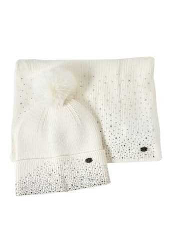 KOROSHI Strickschal in weiß