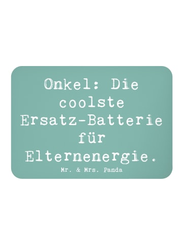 Mr. & Mrs. Panda Kühlschrankmagnet Spruch Onkel Energie mit Spruch in Meeresbrise