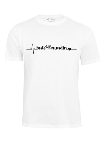 Cotton Prime® T-Shirt Beste Freundin in Weiss