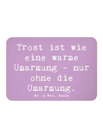 Mr. & Mrs. Panda Magnet Spruch Trost Umarmung mit Spruch in Lavendeltraum
