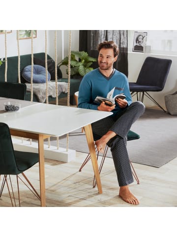 Erwin Müller Single-Jersey Schlafanzug in blau