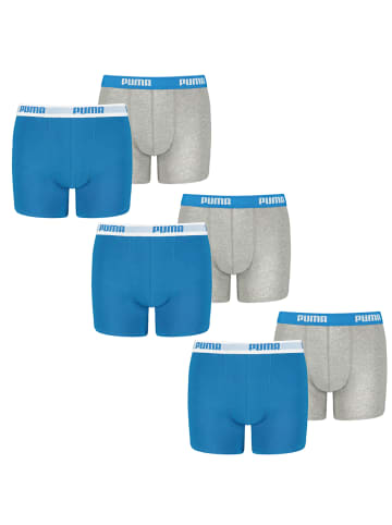 Puma Boxershorts BASIC BOXER 6er Pack in 417 - blue/grey