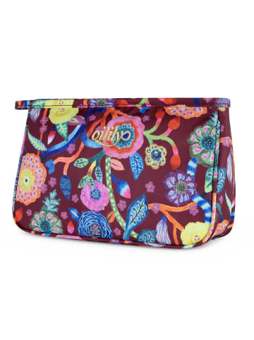 Oilily Pieternella stripe Kosmetiktasche 22 cm tawny port