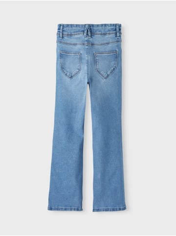 name it Mädchen Straight Leg Jeans Denim Hose NKFPOLLY in Blau