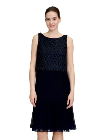 Vera Mont Cocktailkleid mit Plissee in Night Sky