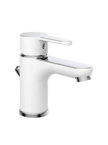 Eisl DIZIANI Waschtischarmatur, Weiß/Chrom