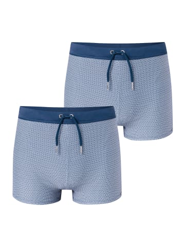 Schiesser Boxer-Badehose Ocean Swim in Blau