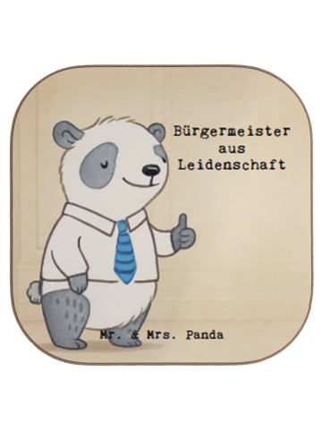 Mr. & Mrs. Panda Tisch-Untersetzer Bürgermeister Leidenschaft De... in Weiß