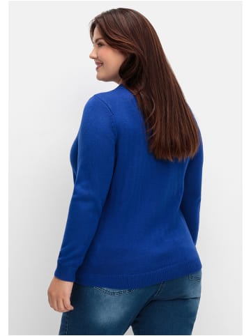 sheego Pullover in royalblau